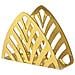 Portatovaglioli A Forma Di Foglia In Acciaio Inossidabile - Elegante Decorazione Da Tavola Gold - Foto miniatura 1