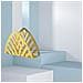 Portatovaglioli A Forma Di Foglia In Acciaio Inossidabile - Elegante Decorazione Da Tavola Gold - Foto miniatura 2