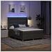 Letto a molle con materasso Grigio 140 x 200 cm Tessuto - Foto miniatura 5