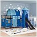 Struttura del letto loft per bambini Nero e Blu 79,5 x 200 cm - Foto miniatura 3