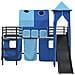 Struttura del letto loft per bambini Nero e Blu 79,5 x 200 cm - Foto miniatura 6