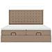 Struttura Letto Pouf con Materassi 200x200cm Similpelle - Foto miniatura 7