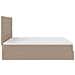 Struttura Letto Pouf con Materassi 200x200cm Similpelle - Foto miniatura 8