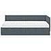 Struttura Letto Angolare con Materasso 2 pcs Grigio Velluto - Foto miniatura 6