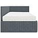 Struttura Letto Angolare con Materasso 2 pcs Grigio Velluto - Foto miniatura 8