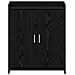 Mobile per scarpe con porta Rovere Nero 73,5 x 36 x 92 cm - Foto miniatura 4
