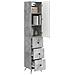 Set di armadi 2 pcs Grigio Cemento 34,5 x 34,5 x 90 cm - Foto miniatura 2