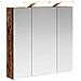 Mobiletto per specchio da bagno Legno vecchio 70 x 14,5 x 70 cm - Foto miniatura 1