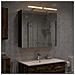 Mobiletto per specchio da bagno Legno vecchio 70 x 14,5 x 70 cm - Foto miniatura 2