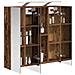 Mobiletto per specchio da bagno Legno vecchio 70 x 14,5 x 70 cm - Foto miniatura 3