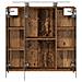 Mobiletto per specchio da bagno Legno vecchio 70 x 14,5 x 70 cm - Foto miniatura 7