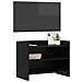 Mobile TV 60 x 33 x 47 cm Rovere Nero Legno ingegnerizzato - Foto miniatura 2