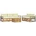 Set di divani da esterno 6 pcs Bianco e Crema - Foto miniatura 1
