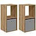 Comodino 2 pcs Rovere artigianale 35 x 32 x 68,5 cm - Foto miniatura 1