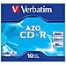 CD-R Super AZO 52x 700MB Confezione 10 pezzi - Superficie Serigrafata Crystal - Foto miniatura 2