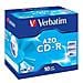 CD-R Super AZO 52x 700MB Confezione 10 pezzi - Superficie Serigrafata Crystal - Foto miniatura 1