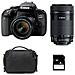Eos 800D + 18-55 + 55-250 Stm Stm + Borsa + 4Gb Sd - Foto miniatura 1