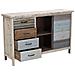 Colorwood - Credenza Quattro Cassetti In Legno Colorato - Foto miniatura 4