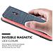 Custodia Compatibile Con Nokia Lumia 1320 In Blu Scuro Nero - Coperchio Protettiva Con Chiusura Magnetica, Funzione Stand E Tasca Per Le Carte - Foto miniatura 8