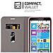 Custodia Compatibile Con Nokia Lumia 1320 In Blu Scuro Nero - Coperchio Protettiva Con Chiusura Magnetica, Funzione Stand E Tasca Per Le Carte - Foto miniatura 9