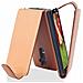 Custodia Compatibile Con Lg G2 In Marrone Cioccolata - Coperchio Protettivo In Design Flip Realizzato In Similpelle Testurizzata - Foto miniatura 4