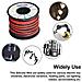 16 Awg Resistenza Filo Silicone 20 M Morbido E Flessibile Stagnato Filo Di Rame Ad Alta Temperatura 2 Fili Separati 10 M Nero E 10 M Red Trefoli Per Stampante 3d Puntali Rc Appli - Foto miniatura 3