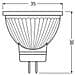 Spot Mr11 Led 36 ° Vetro Variabile - 4,5 W = 35 W - Gu4 - Bianco Caldo - Foto miniatura 4