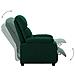 Poltrona Reclinabile Verde Scuro in Tessuto - Foto miniatura 3