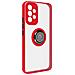 Cover Samsung Galaxy A53 5g Bimateria Anello Metallico Supporto Rossa - Foto miniatura 5