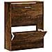 Scarpiera Rovere Fumo 63x24x81 Cm In Legno Multistrato - Foto miniatura 2