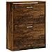 Scarpiera Rovere Fumo 63x24x81 Cm In Legno Multistrato - Foto miniatura 3
