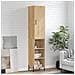 Credenza Rovere Sonoma 34,5x34x180 Cm In Legno Multistrato - Foto miniatura 1