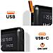 Batteria Di Emergenza Solare 15000mah, Cavo Micro-usb Lightning Usb-c Usb - Foto miniatura 2