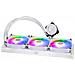 Dissipatore CPU a LiquidoWater 360L Core ARGB Bianco per Socket LGA 1851 / 1700 / 1200 / 1151 / 1150 / 1155 / 1156 e Socket AMD AM5 / AM4 / AM3+ / AM3 / AM2+ / AM2 / FM2+ / FM2 / FM1 - Foto miniatura 3