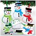 Fe949 Kit Da Cucito Decorazioni Pupazzo Di Neve - Confezione Da 3, Set Da Cucito Per Bambini, Attività Creative Per Bambini, Progetto Ideale Di Arti E Mestieri Di Natale - Foto miniatura 1