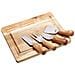 Artesà Acacia Wood Cheese Board & Knife Set - Foto miniatura 1