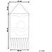 Decorazione Da Parete Cotone Multicolore 45 X 90 Cm Hasilpur - Foto miniatura 4