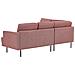 Divano Angolare 4 Posti Breda Tessuto Rosa Lato Destro - Foto miniatura 7