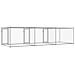 Gabbia Per Cani Con Porte Grigia 6x2x1,5 M In Acciaio Zincato - Foto miniatura 5