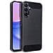 Custodia B-case Tpu Silicone Cover Case Per Samsung Galaxy A15 4g 5g Carbon Metal Black - Foto miniatura 1