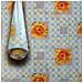 ***mega Stock*** Rotolo Da 20 Metri (h140cm) Di Tovaglia Pvc Telata Cerata Per Casa, Sagre, Pizzerie Quadri E Girasoli Arancio - Foto miniatura 1