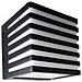 Applique Led Luce Naturale Lampada A Parete Muro 10 W Esterno Faretto Cubo Nero - Foto miniatura 3