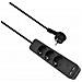 Ciabatta Advanced, 3 Vie, Caricatore Usb Nero, 1,5 M, Con Interruttore - Foto miniatura 1