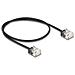 Cavo di rete RJ45 Cat. 6 UTP Ultra Slim da 0,5 m nero - Foto miniatura 2