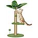 Albero per Gatti con Palo Tiragraffi, Piattaforme e Palline, in Peluche e Truciolato, Ø40x83 cm, Verde - Foto miniatura 1