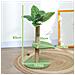 Albero per Gatti con Palo Tiragraffi, Piattaforme e Palline, in Peluche e Truciolato, Ø40x83 cm, Verde - Foto miniatura 4