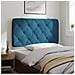 Lusso Casadino -  Cuscino Testiera Blu 100 Cm In Velluto - Foto miniatura 3