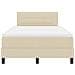 Letto con rete a molla e materasso crema 120x200 cm tessuto - Foto miniatura 8