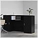Banco Reception Rovere Nero 200x50x103,5 cm Legno Multistrato - Foto miniatura 3
