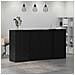 Banco Reception Rovere Nero 200x50x103,5 cm Legno Multistrato - Foto miniatura 4